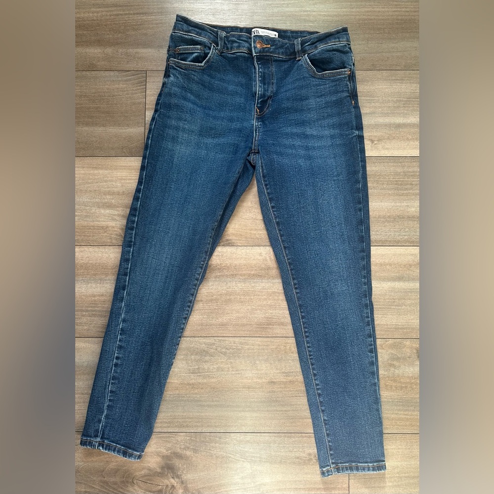 Zara  Jeans Women's Straight Leg Blue Jeans